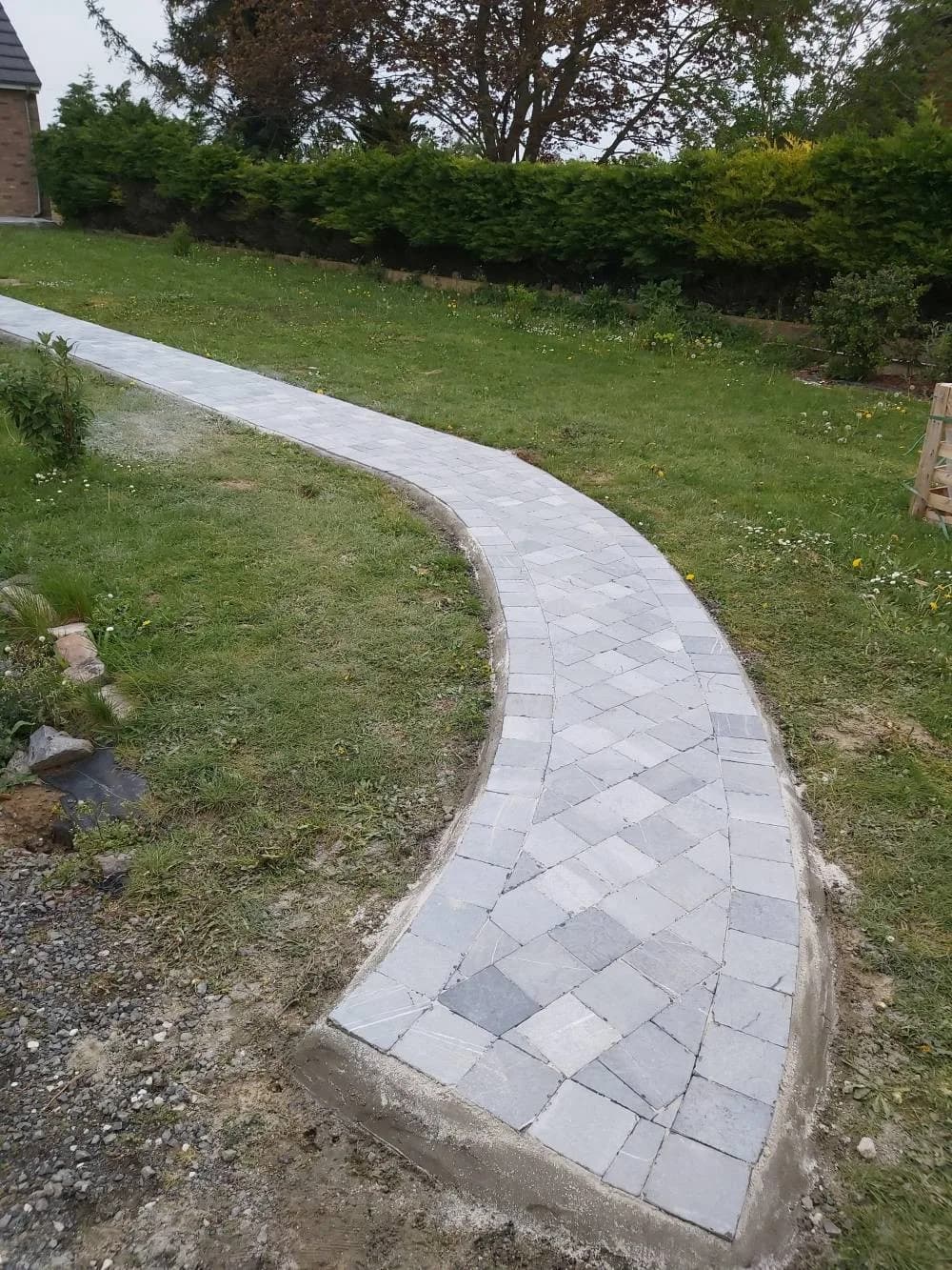 Allée en pavé Pierre bleue Douai (59) — photo 3