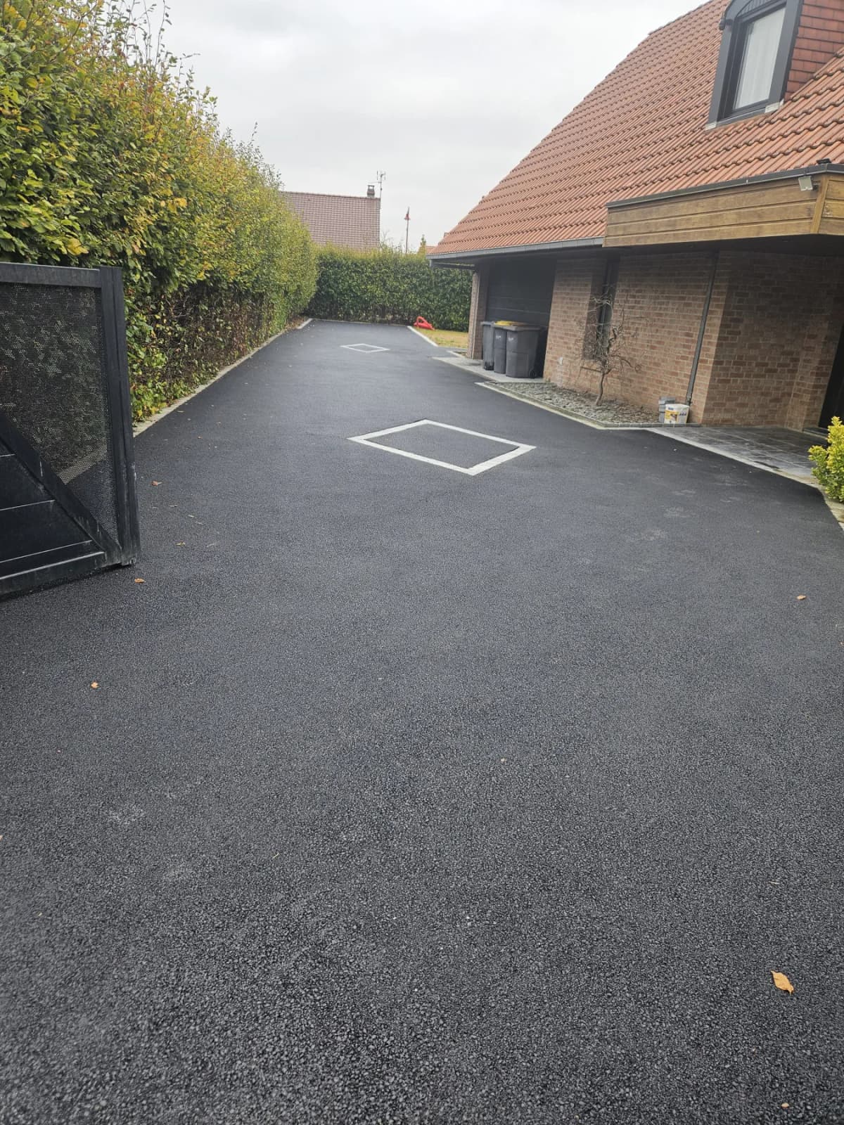 Création d'un enrobé et pavage pierre bleue — photo 2