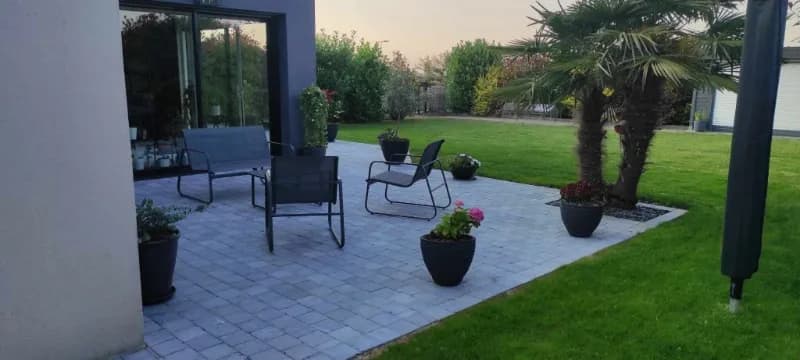 Création terrasse pierres bleues Douai (59) — photo 2