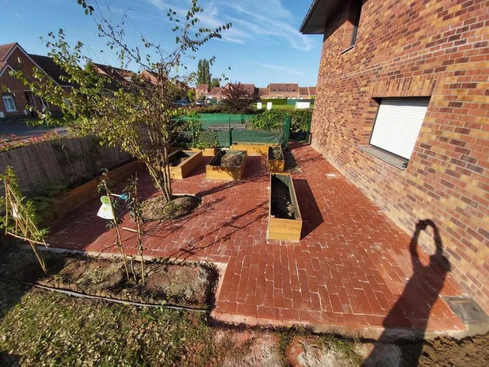 Pavage brique Douai (59) — photo 1